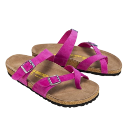 Birkenstock Recovery Slide Sandal with Toe Loop - Mayari - Rose red, 40