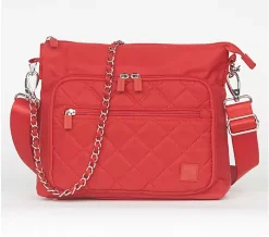 IHKWIP The Sensational Chain Shoulder Bag W/ Crossbody Strap - Cardinal Red