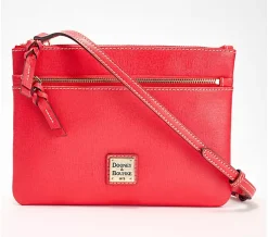 Dooney & Bourke Saffiano Leather Patsy Crossbody - Tomato