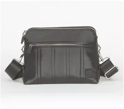 IHKWIP The City Chic Double Entry Crossbody - Metallic Black