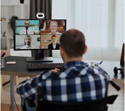 Alternative view of MEE Audio 1080p Autofocus Webcam with LED Ring Light