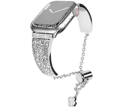 WorryFree Gadgets Apple Watch 42/44/45mm Metalystal Band - Silver