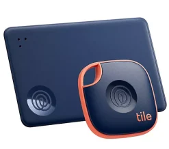 Tile by Life360 Tile Slim Wallet + Tile Mate Tracker 2 pack 2024 - Navy