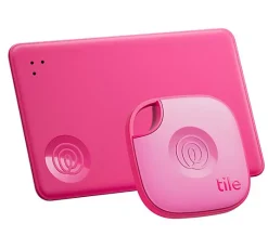 Tile by Life360 Tile Slim Wallet + Tile Mate Tracker 2 pack 2024 - Pink
