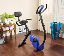 FITNATION EZ Step Upright & Recumbent Bike w/ 16 Levels - Blue