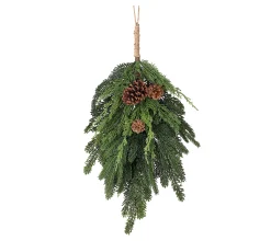 24" Cedar And Spruce Cone Teardrop by Valerie