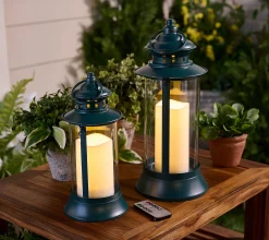 Home Reflections Indoor/Outdoor S/2 Coastal Lanterns