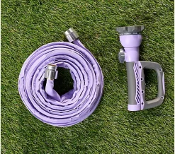 Alternative view of Bernini 40' Expanding Fabric Garden Hose with Easy Grip Nozzle