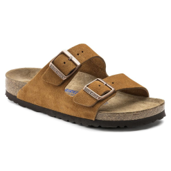 Birkenstock Two-Strap Comfort Footbed Slide Sandal - Arizona - Mink, 44