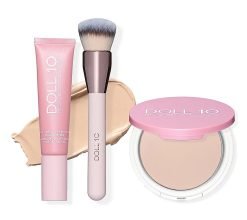 Doll 10 TCE Liquid Filter Foundation with Powder & Brush - Fair