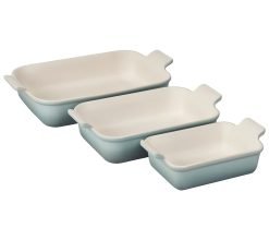 Alternative view of Le Creuset Set of (3) Heritage Rectangular Baking Dishes