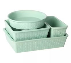 Alternative view of Temp-tations Carved Willow 5-Piece Nestable Bakeware Set