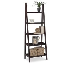 Linon Home Mircea 5-Shelf Ladder Bookshelf