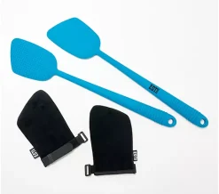 Alternative view of EOT Wellness Set of 2 Long-Handled Body Scrubber with 2 Mitts