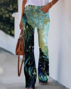 Womens Casual 3D patterned Jeans - AUP87187, 2XL