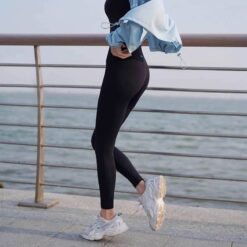 Women's Athletic High-waisted Tummy-control And Butt-lifting Base Leggings - Black, 5XL