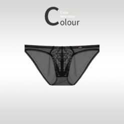 Men's Briefs Ultra-thin Ice Silk - Black, M