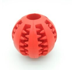 Pet Slow Feeder Dog Toy Cute Funny Rubber Dog Ball Toy - default