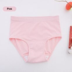 Breathable Washable Cotton Underwear For Mid- To Older-Aged Adults With Mild Incontinence - Women's Pink, M