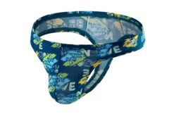 Men's Nylon Breathable Printed Shorts - Ocean Green, S