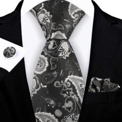 Jacquard-embroidered Cashew Flower Tie - 8YT16