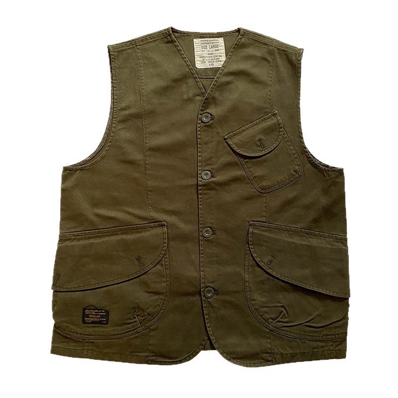 Mens Retro Short Casual Work Vest - Image 7