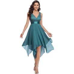 Women's Lace Chiffon Cocktail Ball Gown - Style2, US Size 4