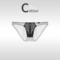 Men's Briefs Ultra-thin Ice Silk - Light Grey, 2XL