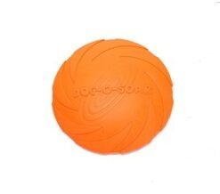 Pet Dog Training Rubber Toys - Orange, S