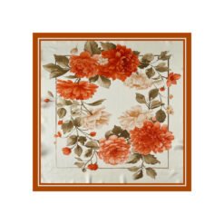 High-end Springsummer Square Scarf - Orange, 70x70cm