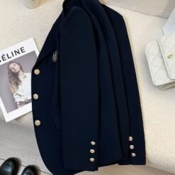 Springautumn Korean Style Navy Blazer For Women - Navy Blue, L