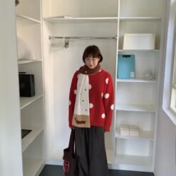 Alternative view of Puppy Gallery Double-Sided Polka-Dot AutumnWinter Scarf For Women