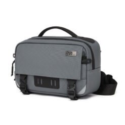 Men's Crossbody Bag Single Shoulder Waterproof Large Capacity Portable For Outing - Gray