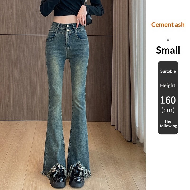 Retro Fleece Lined High Waisted Flare Pants - Image 8