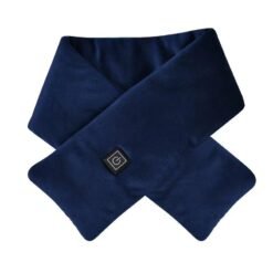 Autumn Winter USB-Heated Smart Power Bank Heated Scarf - Navy Blue