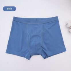 Breathable Washable Cotton Underwear For Mid- To Older-Aged Adults With Mild Incontinence - Men's Blue, M