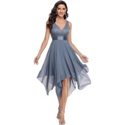 Women's Lace Chiffon Cocktail Ball Gown - Style5, US Size 6