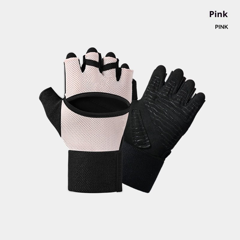 Gym Gloves With Built-in Wrist Straps For Pull-up Bars - Image 2