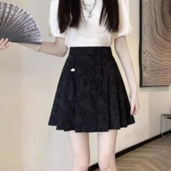 Stylish And Minimalist Design Womens Skirt - Black, M