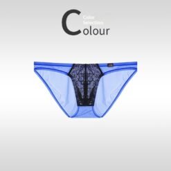 Men's Briefs Ultra-thin Ice Silk - Blue, M