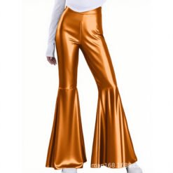 Lightweight Flared Pants With Gold-foil Snake-print - Rainbow Bar, S