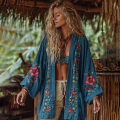 Linen Shawl-printed Buttonless Shirt Travel Ethnic-style Shawl - GKNH57164U8, S