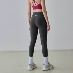 Women's Athletic High-waisted Tummy-control And Butt-lifting Base Leggings - Ink Gray, 4XL