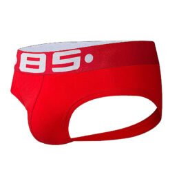 Men's Sexy Cotton Low-rise Shorts - Red, XL