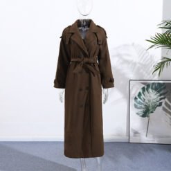 Alternative view of Elegant Wool Long Coat New Casual-style Outerwear