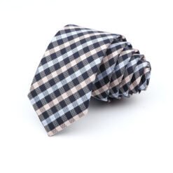 6cm Casual Ties For Men Skinny Tie Fashion Polyester Plaid - N