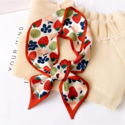 Fashion Printed Scarves With Versatile Decorative Scarves - LX12 Strawberry
