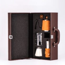 Travel Portable Coffee Gift Box Hand Brew Pot Coffee Pot Set Gift Box - Orange