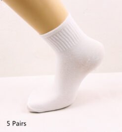 Socks Stall Socks Wholesale Net Giveaway Socks - 5pairs white, 39to45