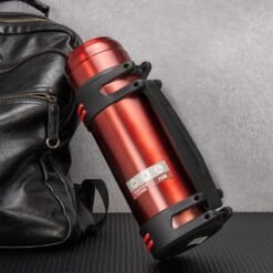 Stainless steel travel portable car insulated kettle - Red, 2500ml
